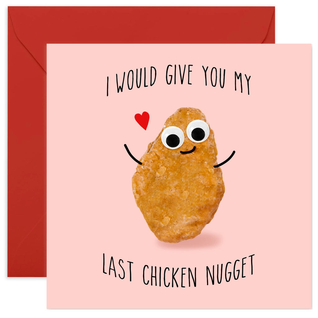 My Last Chicken Nugget Card.