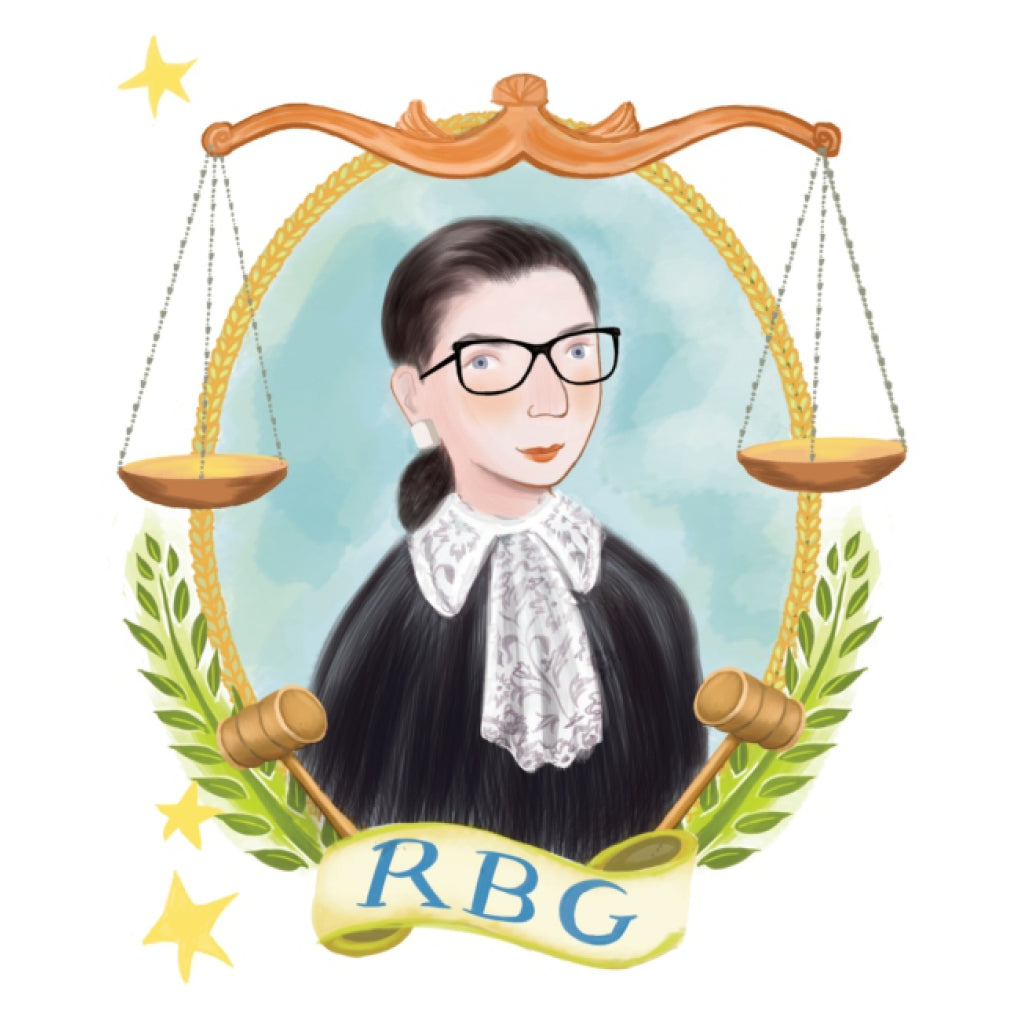 My Little Golden Book About Ruth Bader Ginsburg full page illustration.