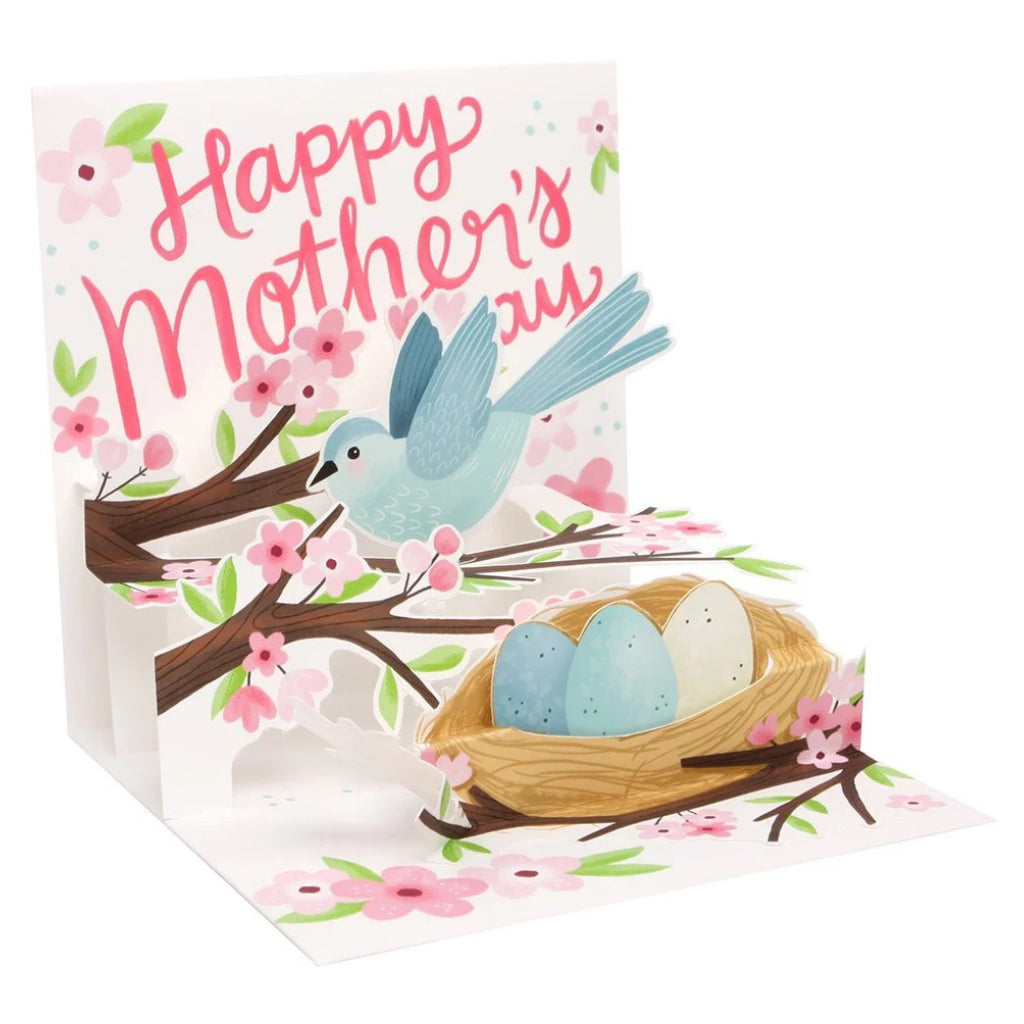 Nesting Bird Mothers Day Pop-Up Card