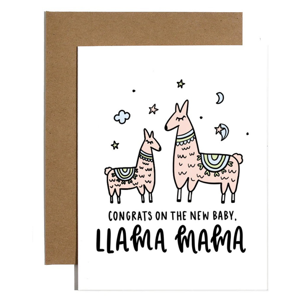 New Llama Mama Card