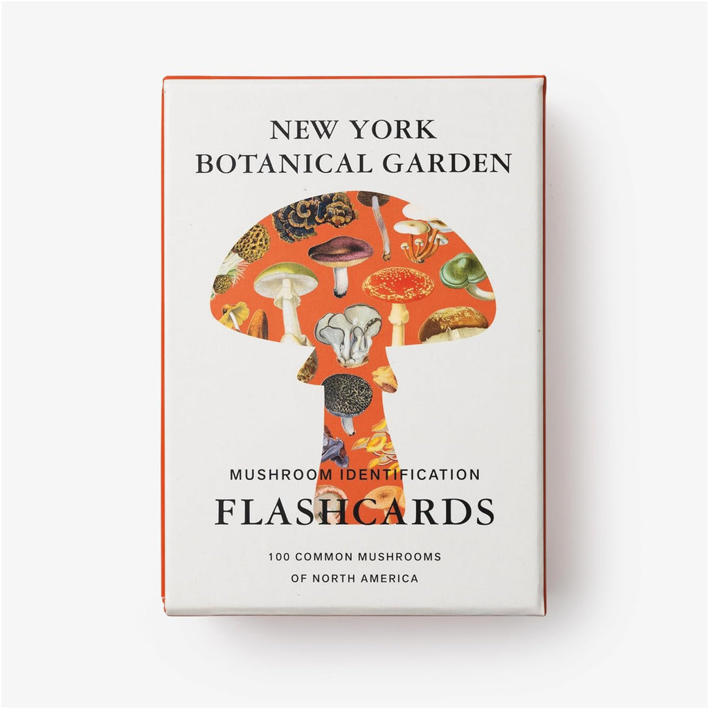 New York Botanical Garden Mushroom Identification Flashcards back of box.