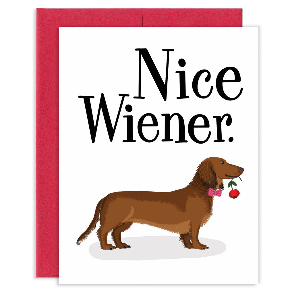 Nice Weiner Dog Card