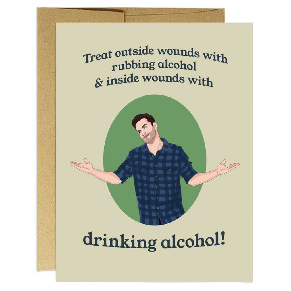Nick Miller Treat With Alcohol Card