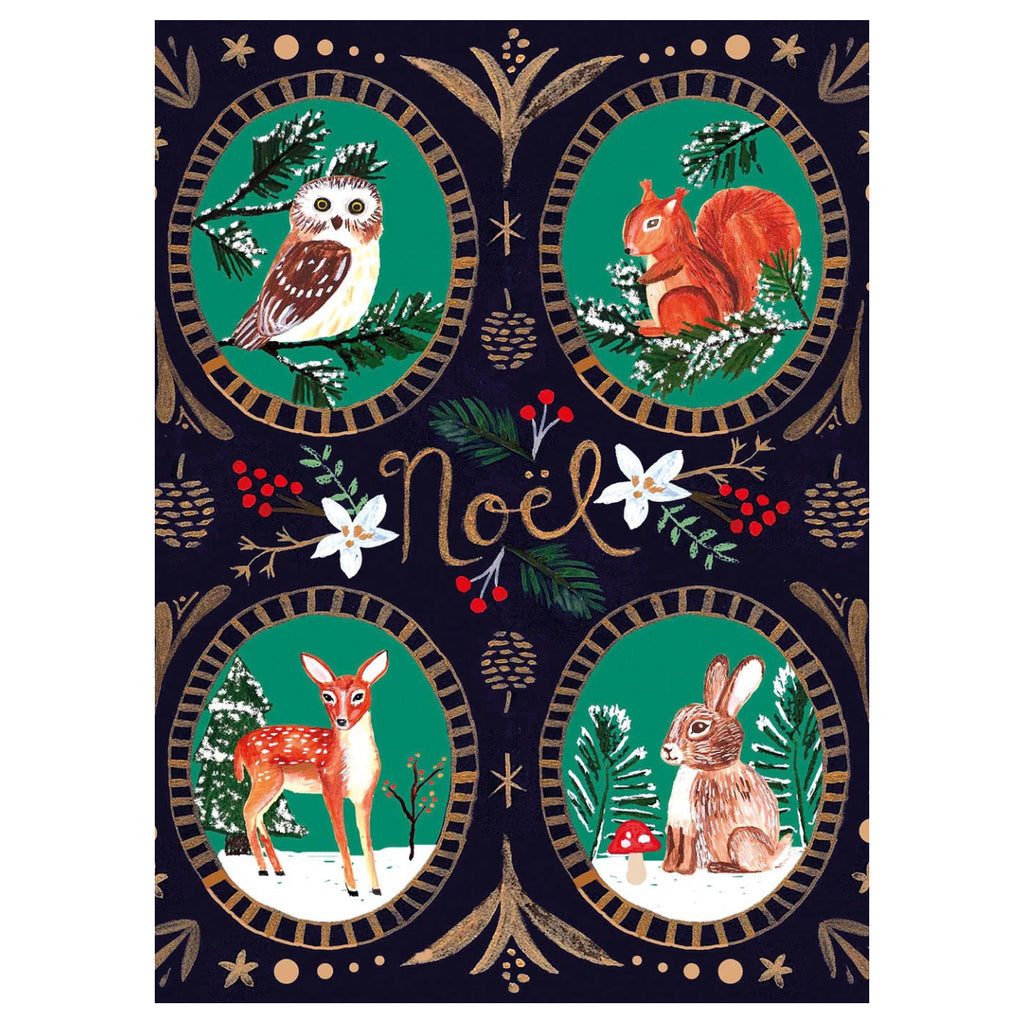 Noel Forest Animals Holiday Cards