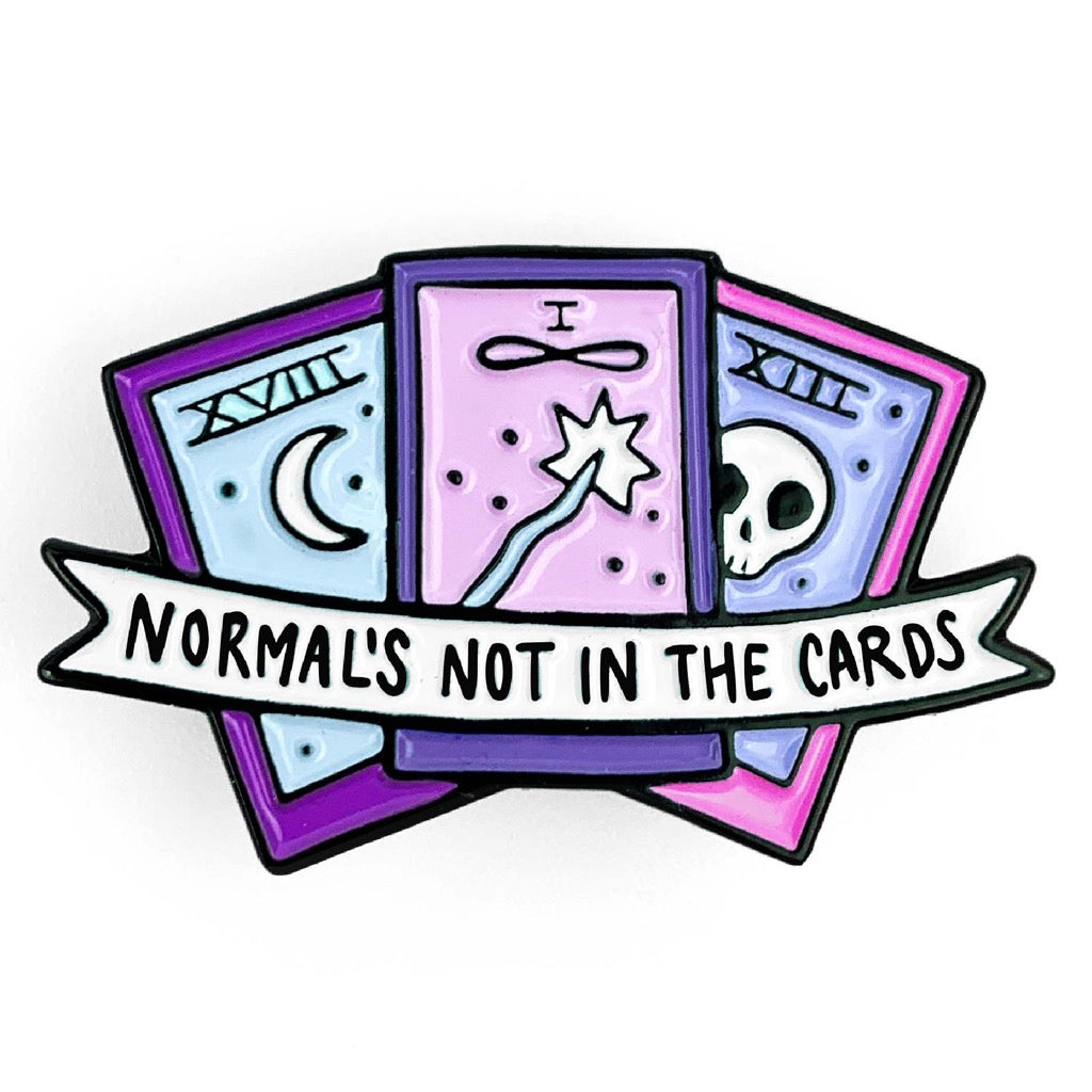 Normal Not In Cards Enamel Pin | Band of Weirdos – Outer Layer