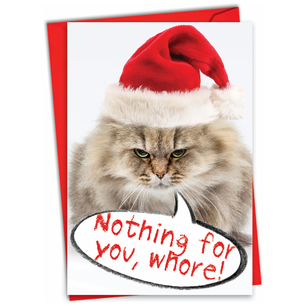 Nothing For You Christmas Card.