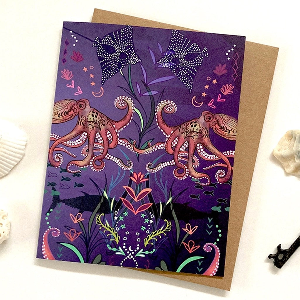 Octopus Ocean Card
