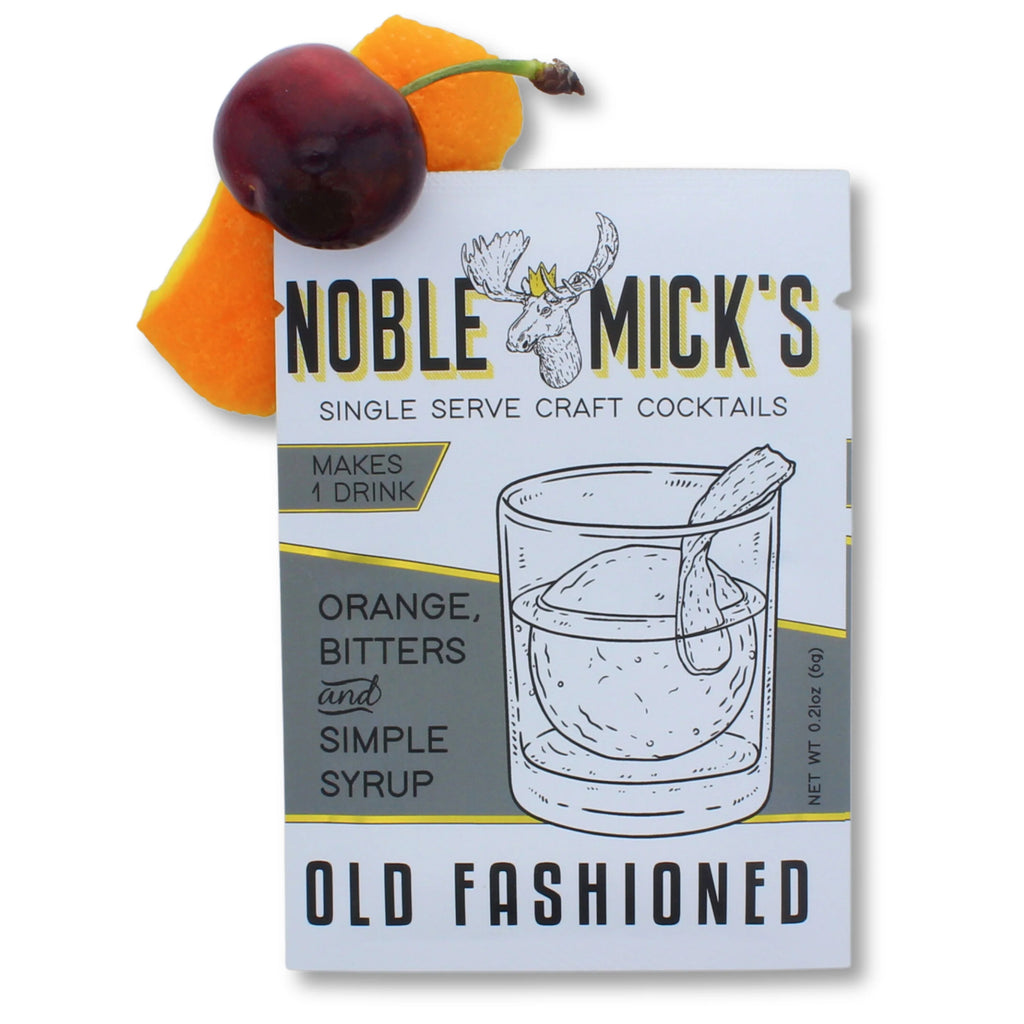 Old Fashioned Single Serve Cocktail Mix.