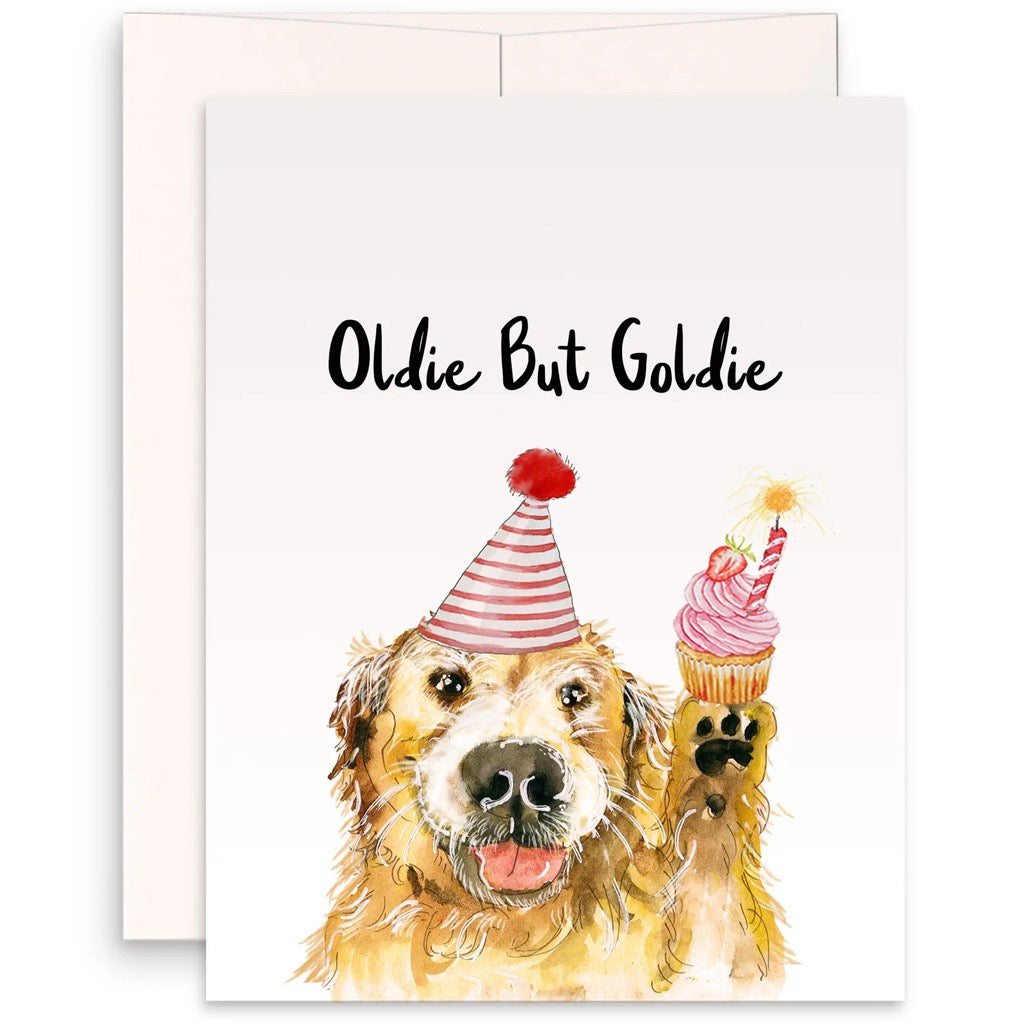 Oldie But Goldie Dog Birthday Card