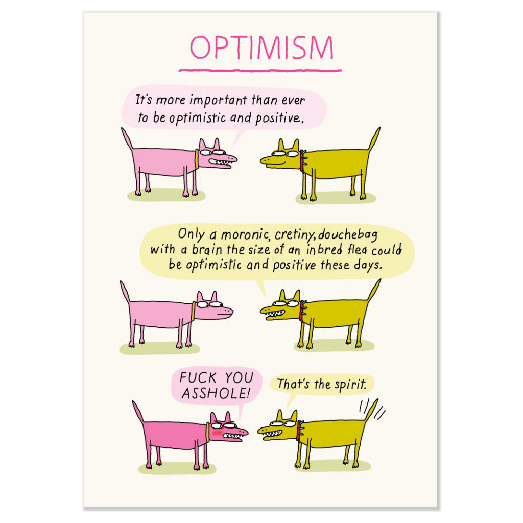 Optimism Birthday Card.