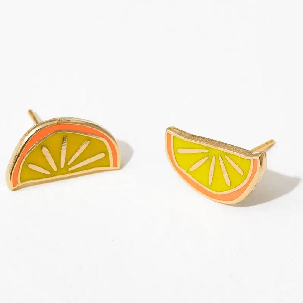 Coach orange shop slice earrings