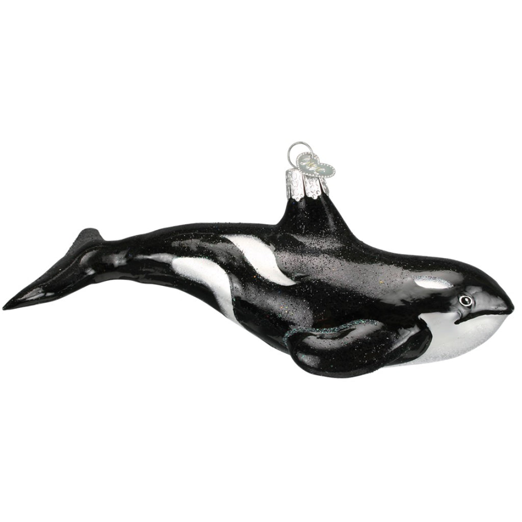 Orca Whale Ornament side