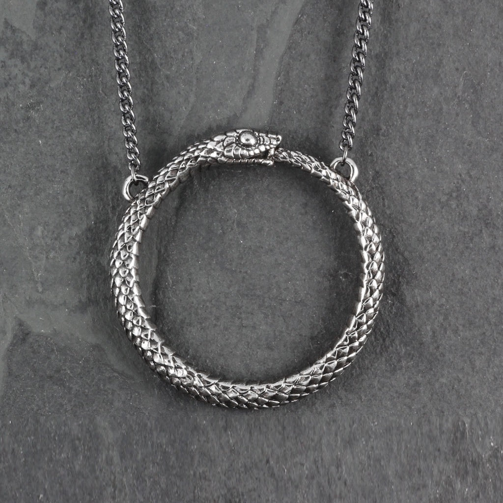Ouroboros Necklace Silver
