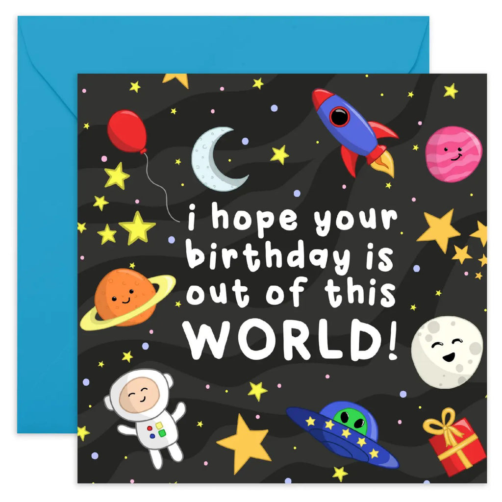 Out of This World Birthday Card.