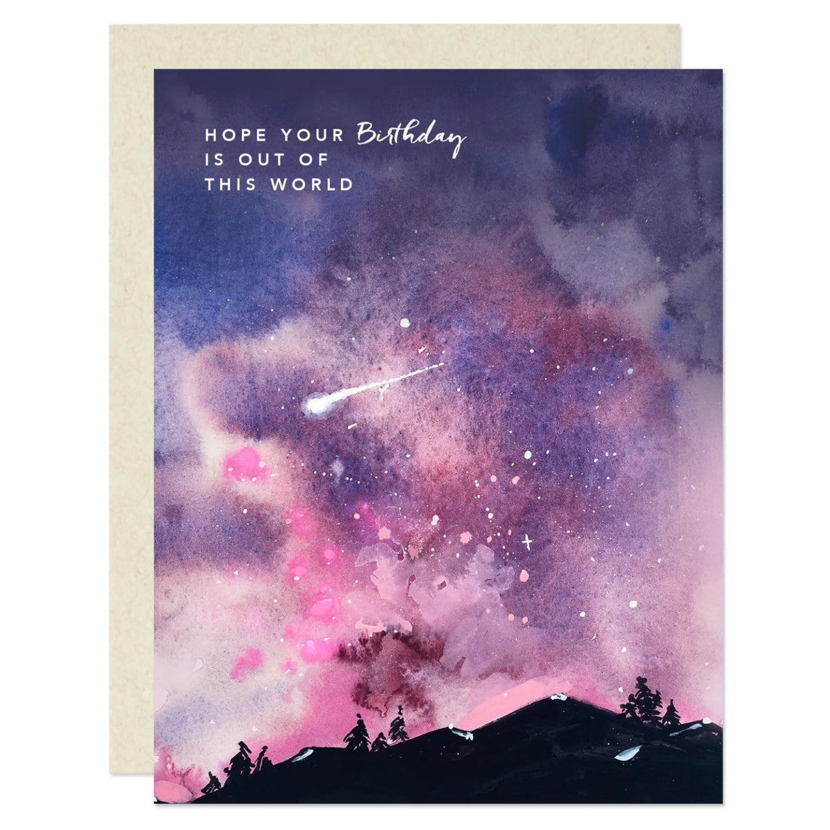 Out Of This World Night Sky Birthday Card Darling Lemon Outer Layer
