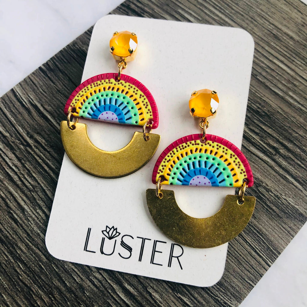 Over the Rainbow Statement Earrings.