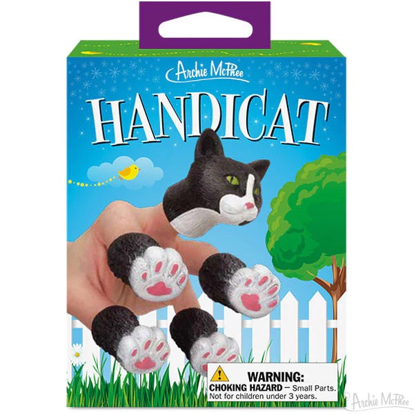 Packaging of Handicat Finger Puppets