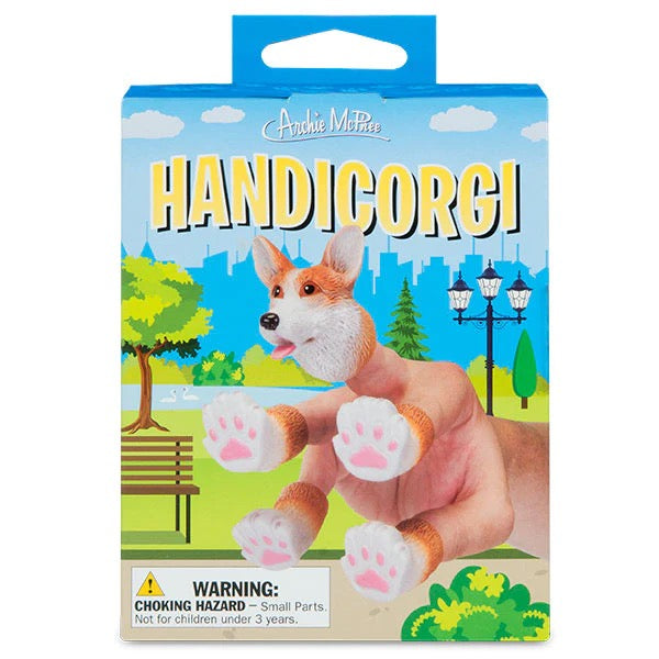 Packaging of Handicorgi Finger Puppet