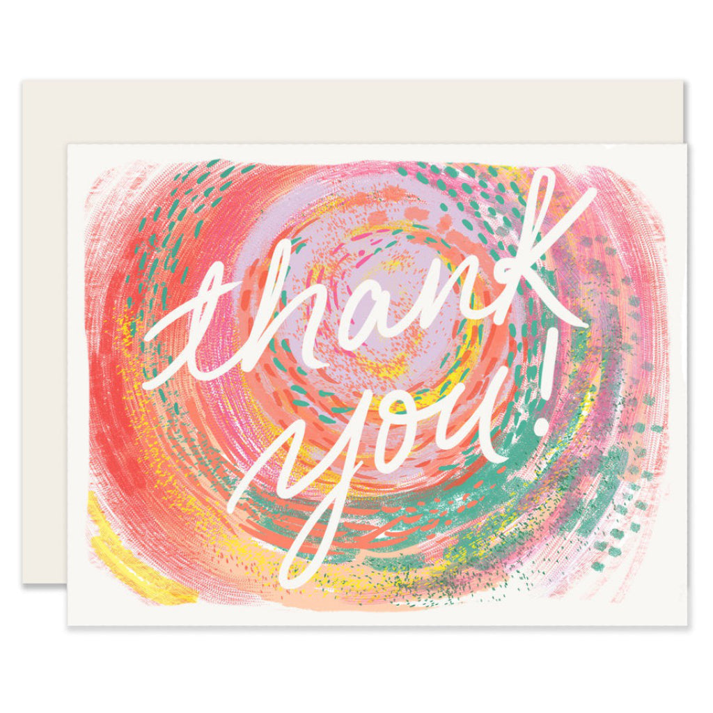 Painterly Thank You Card