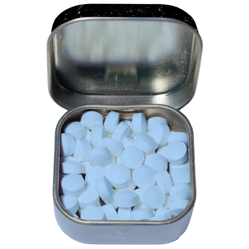 Exploding Blue Mints Pale Blue Dots (Mints) | Unemployed Philosophers Guild – Outer Layer