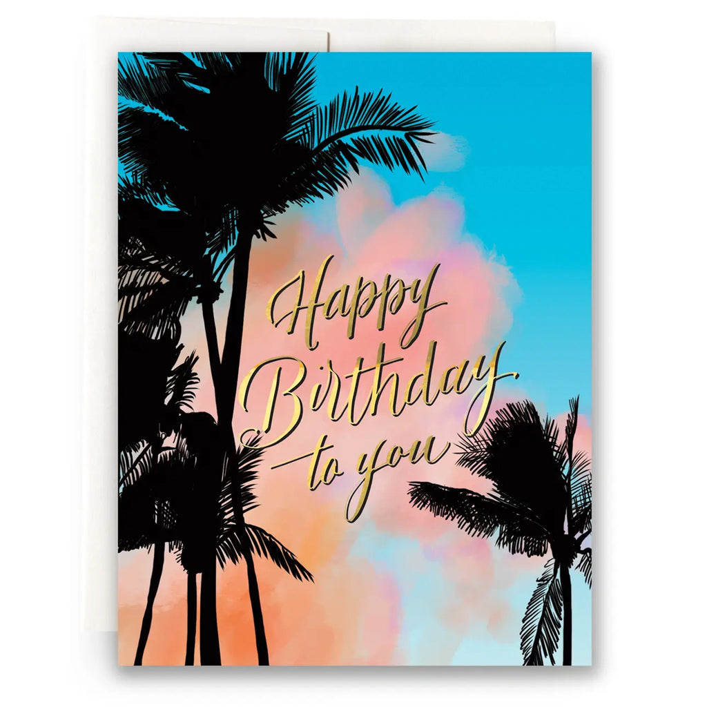 Palms Birthday Card.