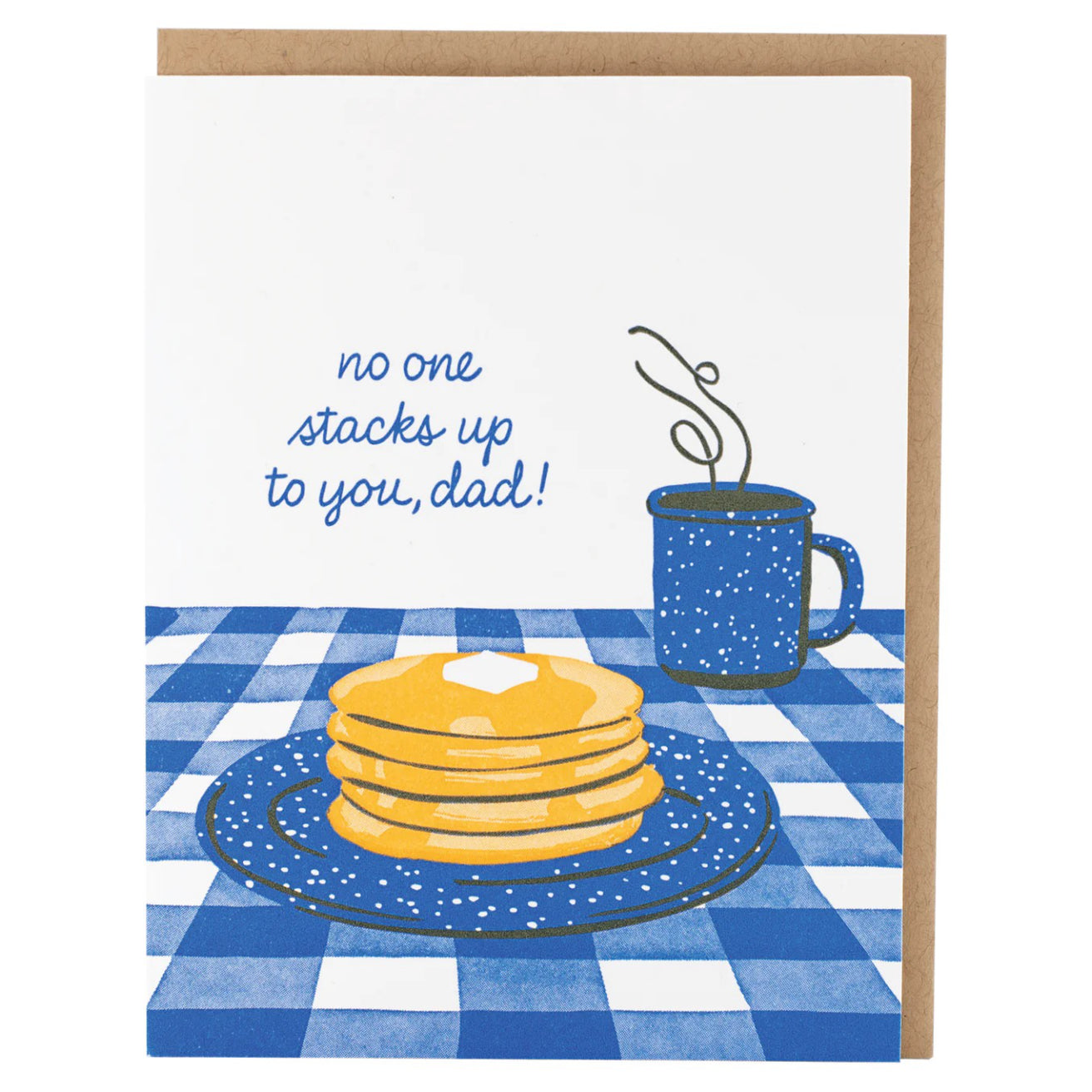 Pancake Breakfast Dad Card Smudge Ink Outer Layer
