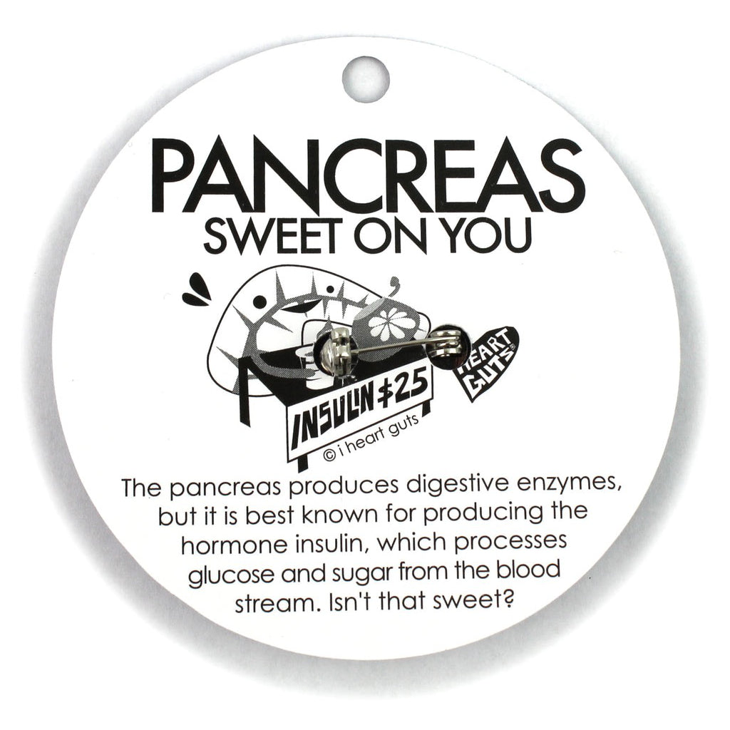 Pancreas Lapel Pin Back