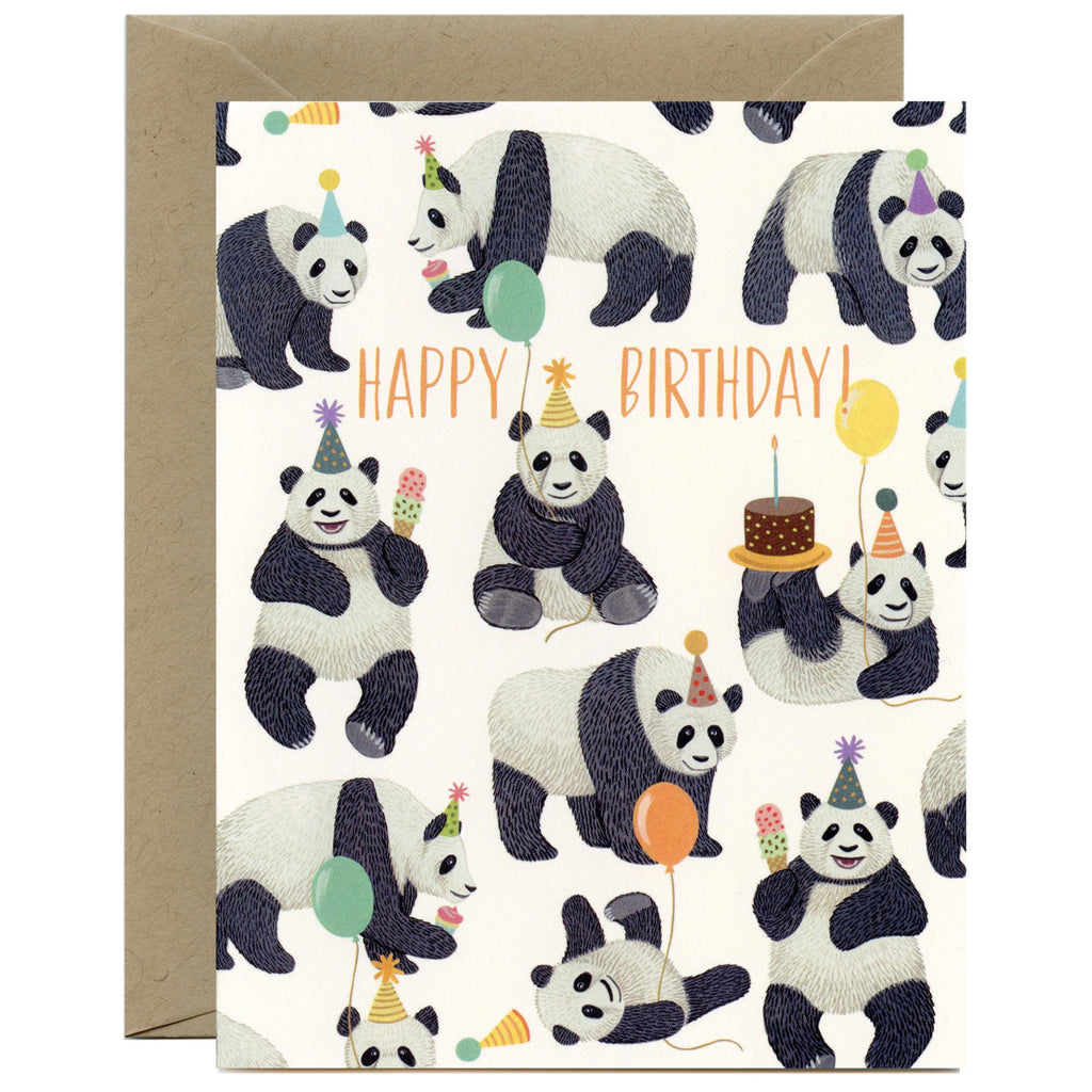 Pandas Galore Birthday Card.