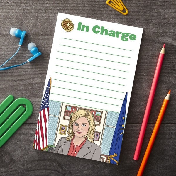 Parks  Rec Leslie In Charge Notepad Lifestyle