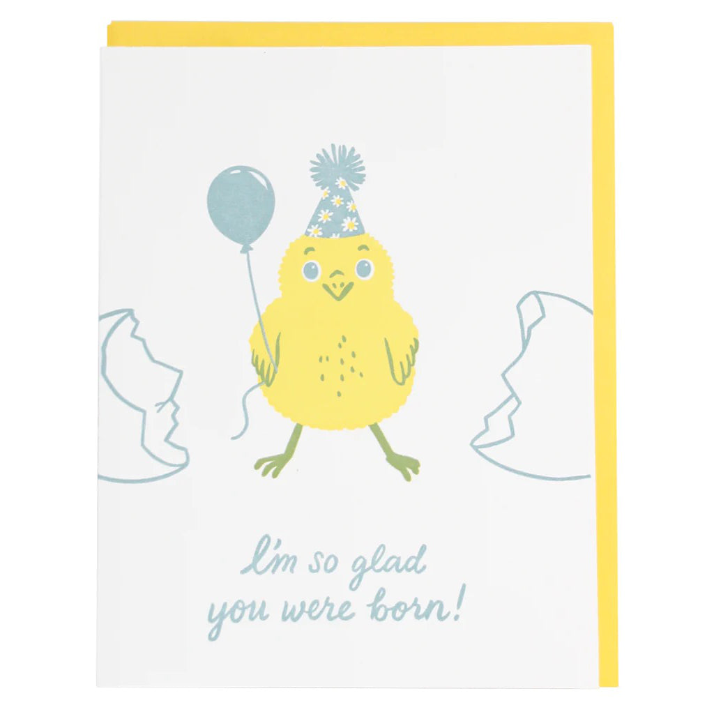 Party Chick Birthday Card.
