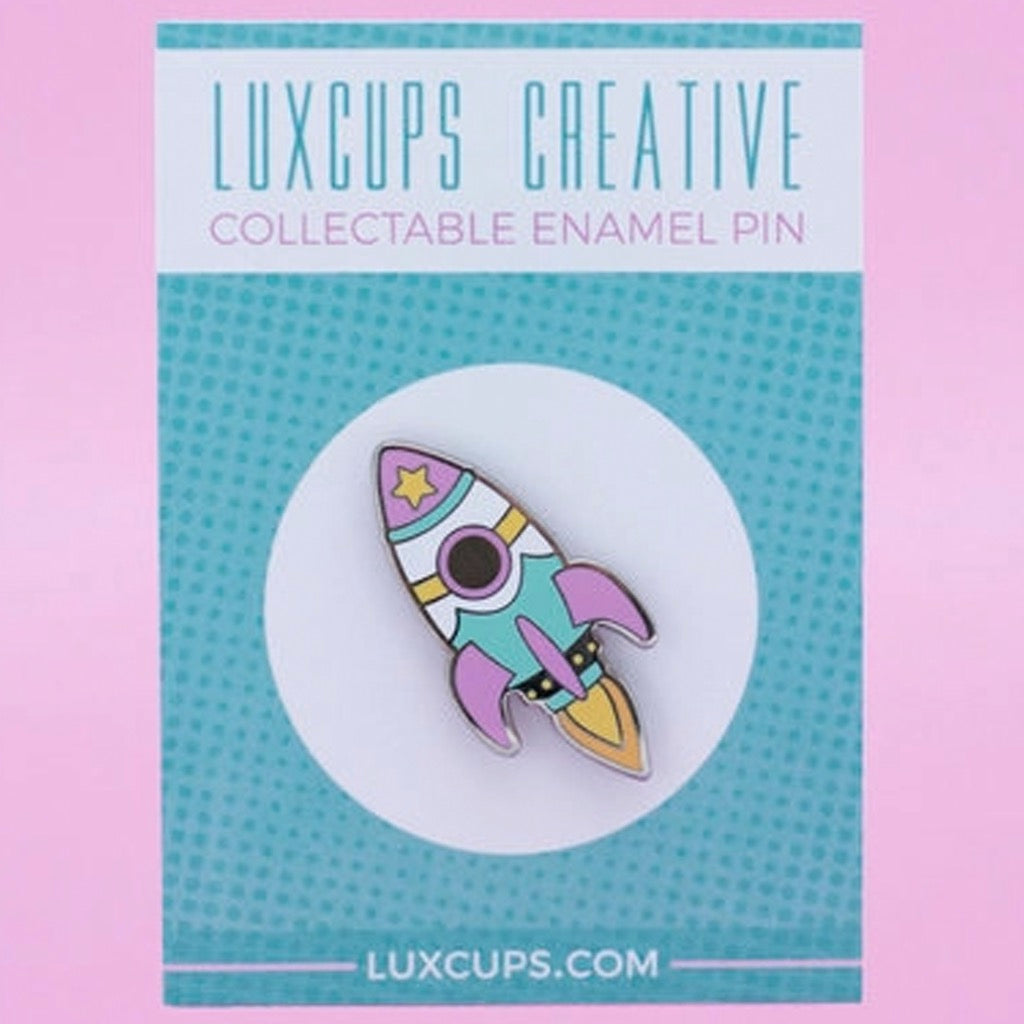 Pastel Rocket Pin | LuxCups Creative – Outer Layer