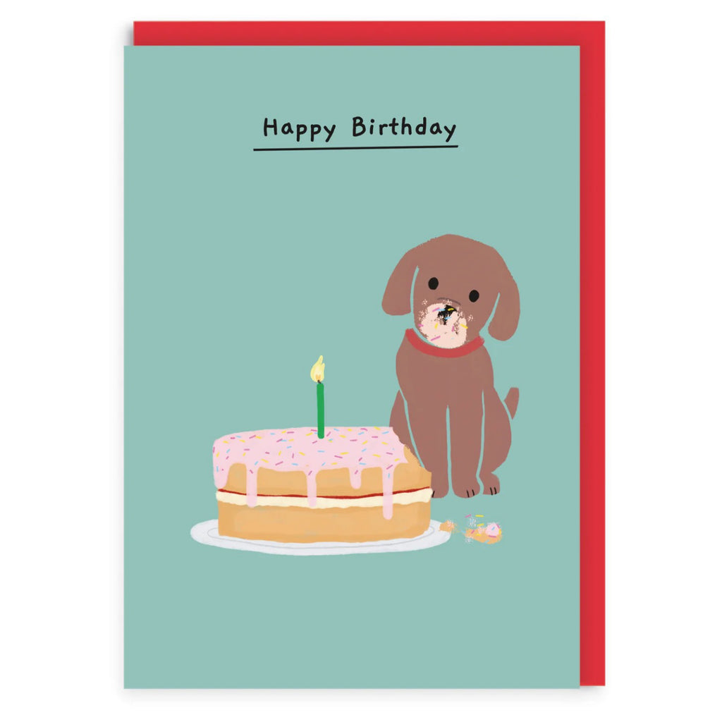 Pat The Pooch Cake Birthday Card.