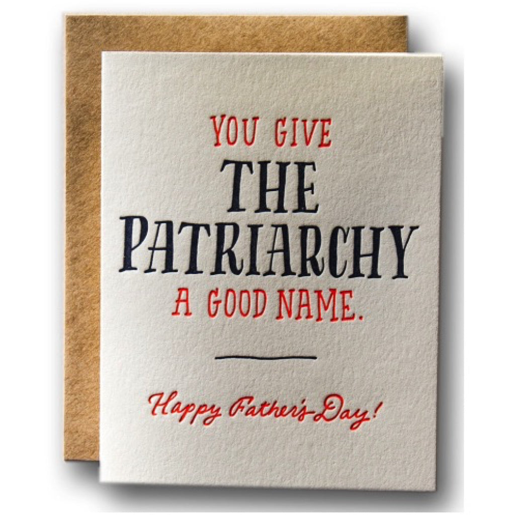 Patriarchy Fathers Day Card
