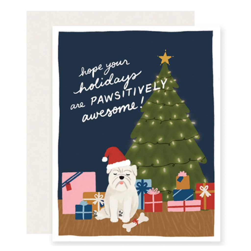 Pawsitively Awesome Dog Holiday Card