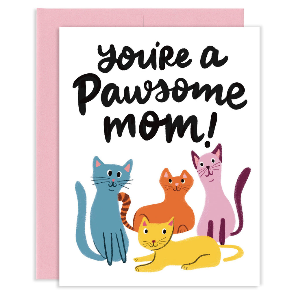 Pawsome Cat Mom Card