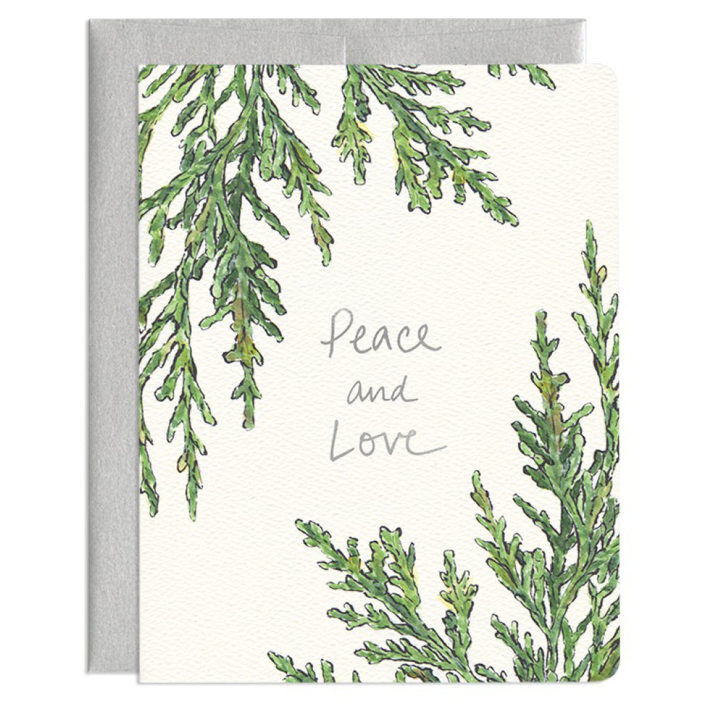 Peace  Love Juniper Card