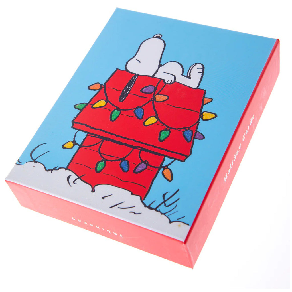 Peanuts Assorted Boxed Christmas Cards packaging.