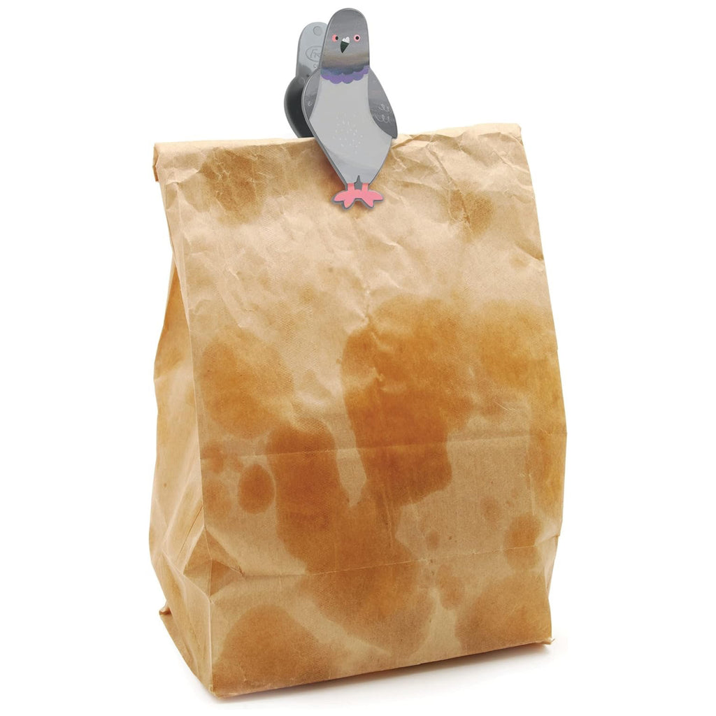 Peckish Bag Clips on bag.