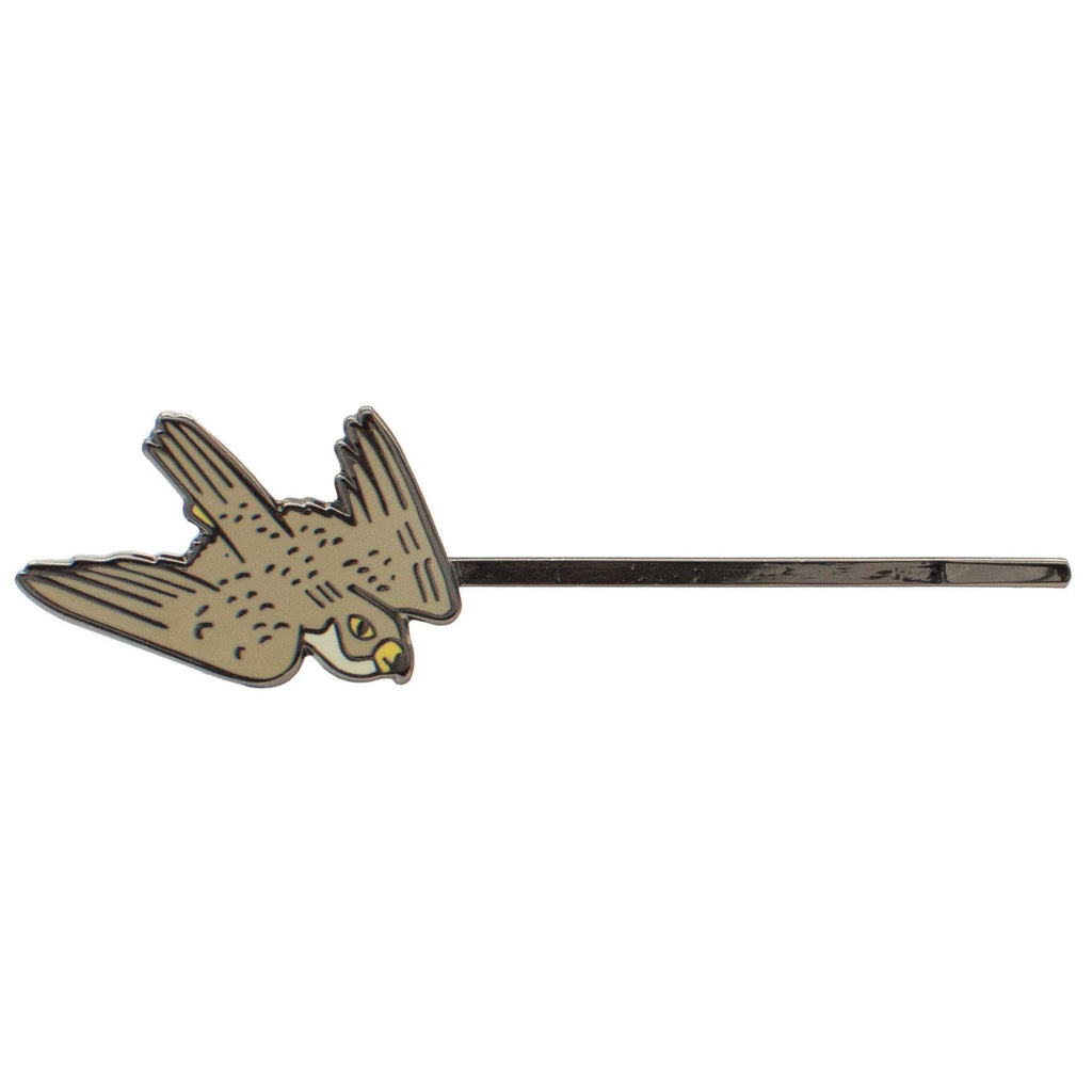 Peregrine falcon pin.