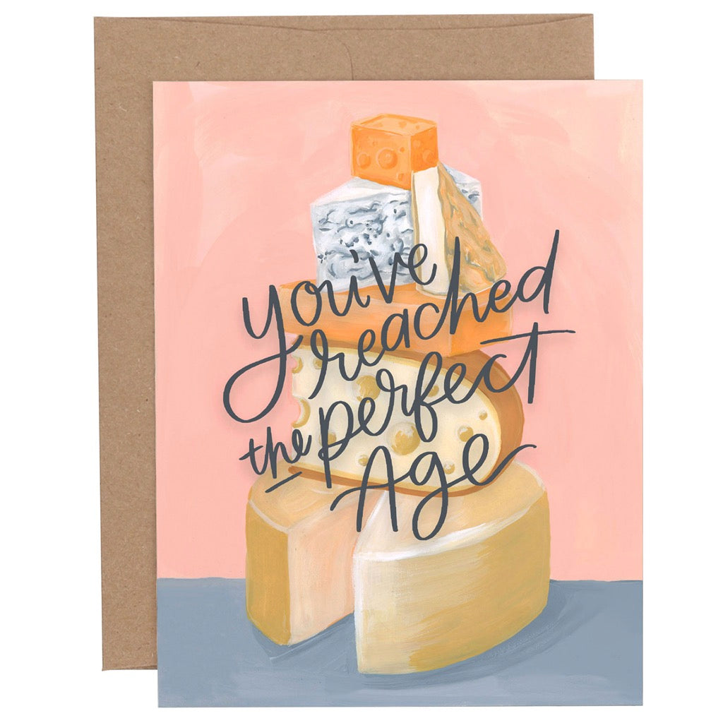 Perfect Age Cheese Birthday Card