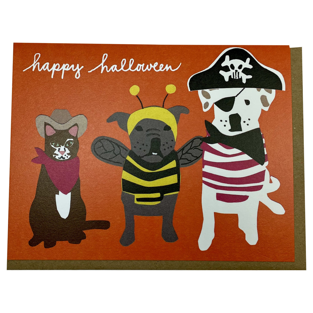 Pets In Costumes Card