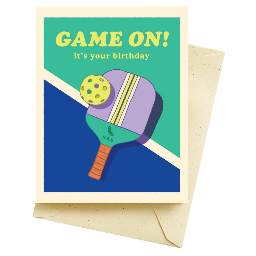 Pickleball Birthday Card.