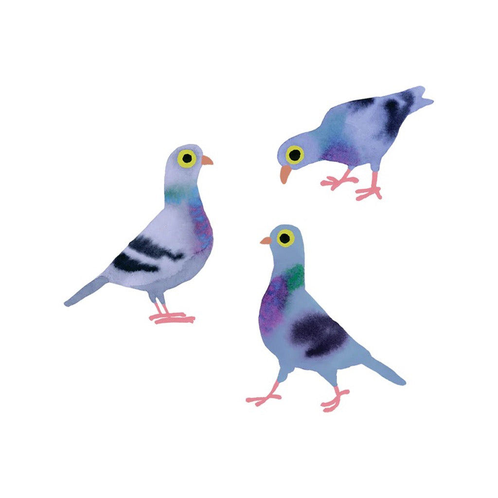 Pigeon Pals Tattoo Set of Two.