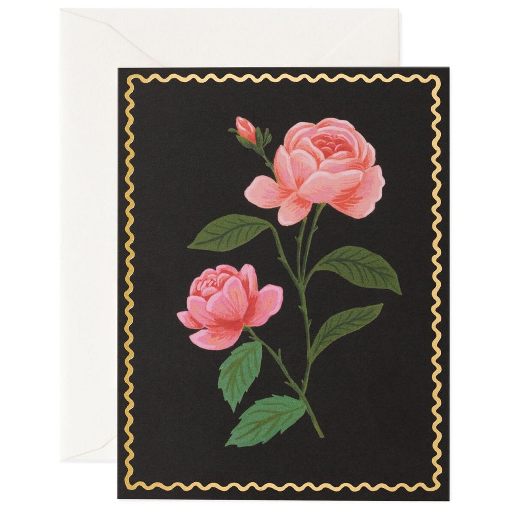 Pink Rose Card.