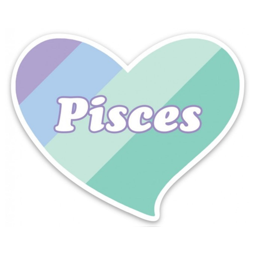 Pisces Heart Sticker