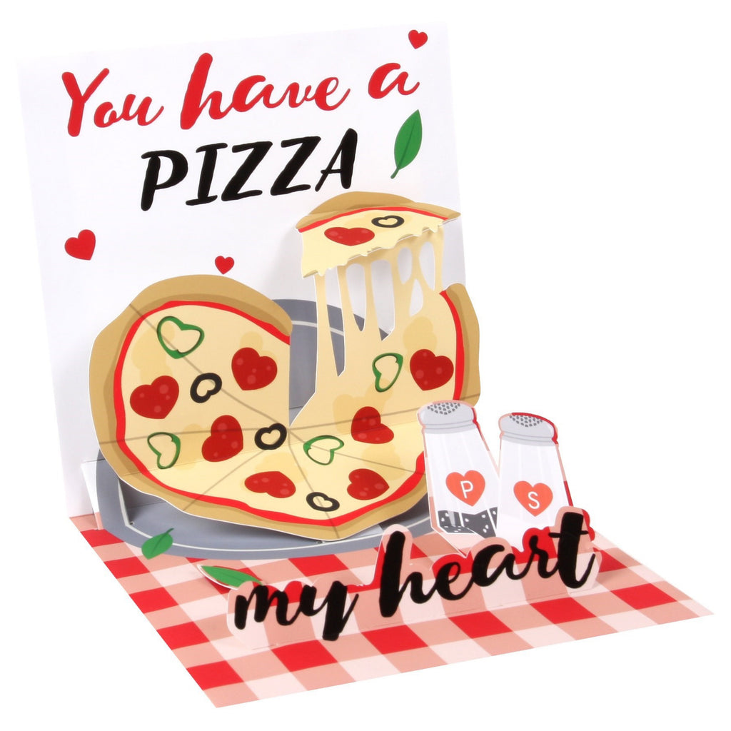 Pizza My Heart Valentine Pop-Up Card