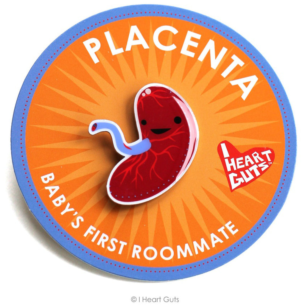 Placenta Lapel Pin package