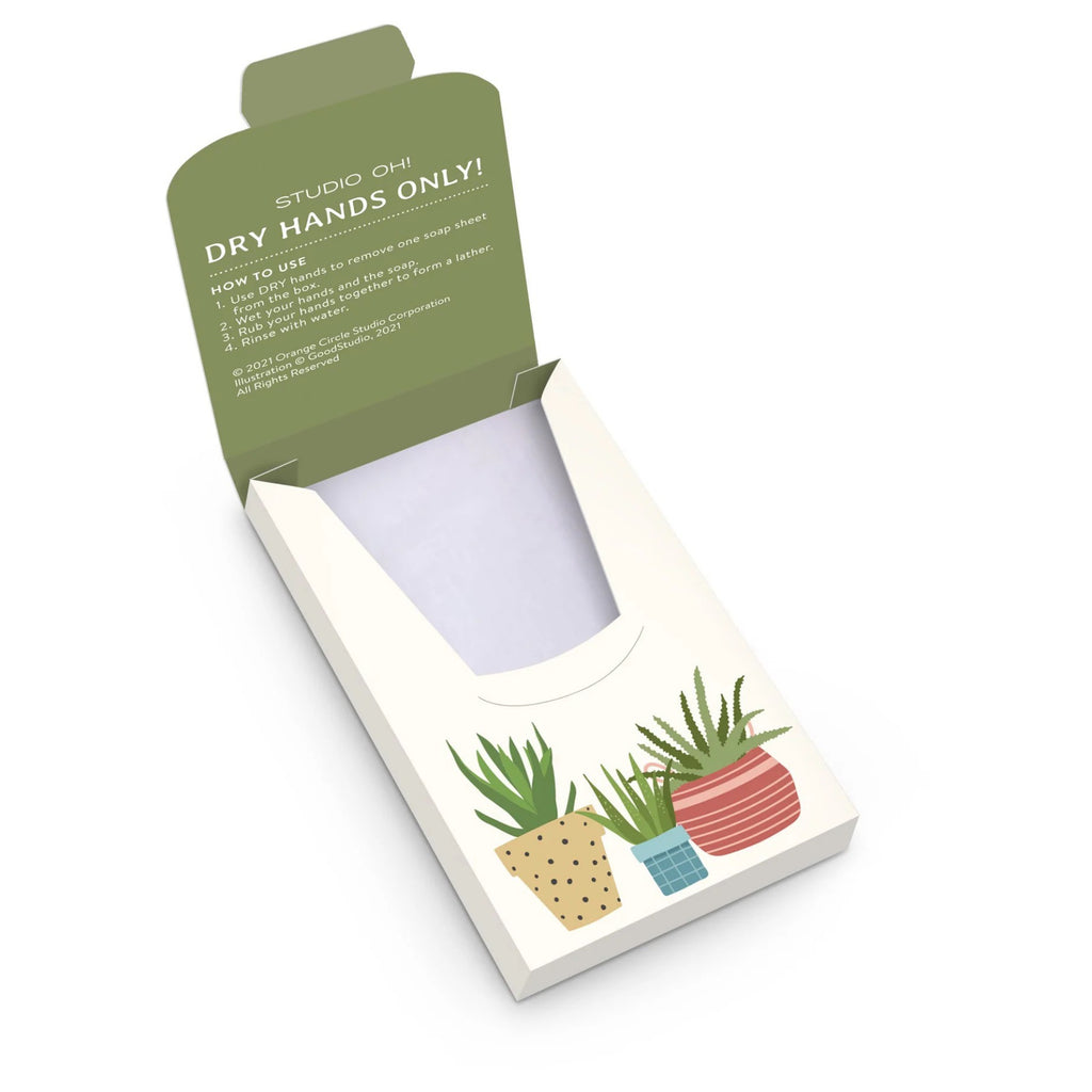 Plant Addict Single-Use Soap Sheets Packaging