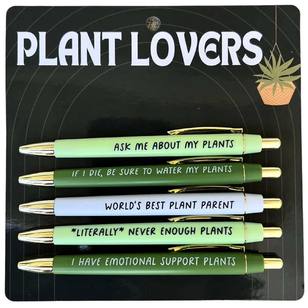 Plant Lovers Pens Set of 5.