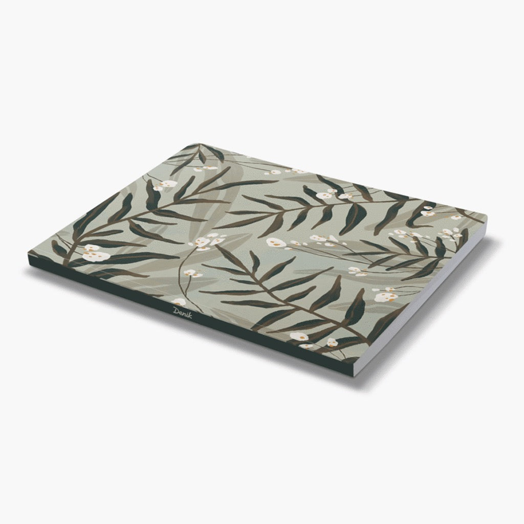 Plant Pattern Large Layflat Notebook Side View